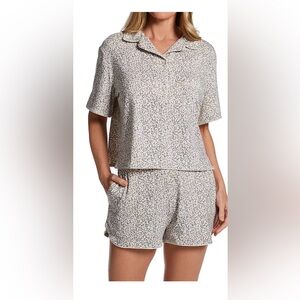 Tommy John Women's Downtime Gray Leopard Pajama Set